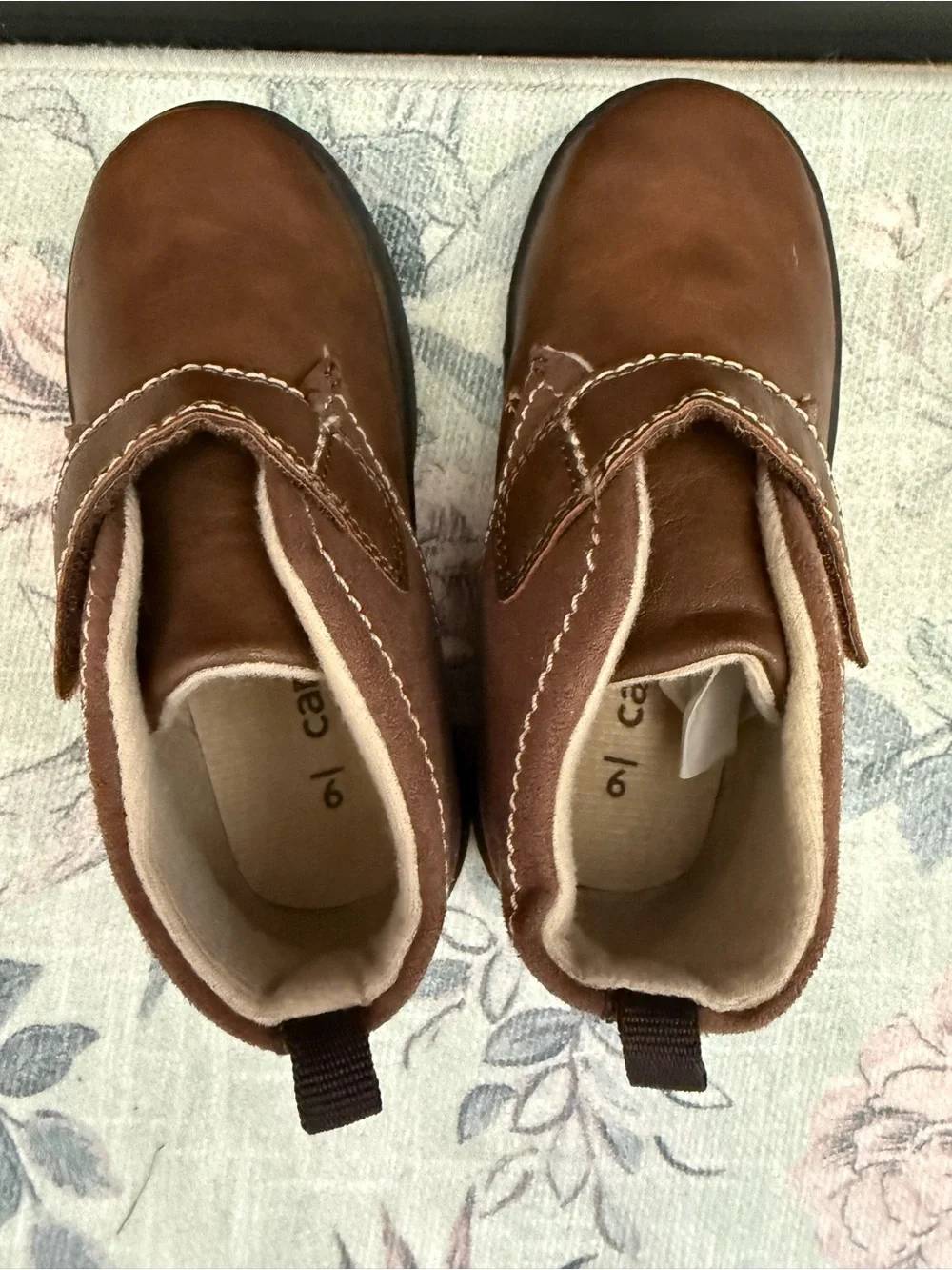 Carter's Brown Hook-and-Loop Kids Boots